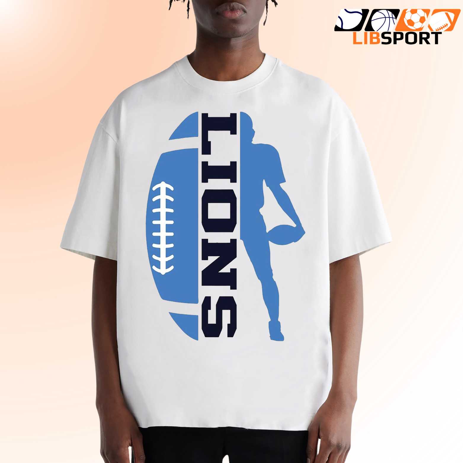 Lions Love Graphic Tee, Detroit Football Shirt, Unisex Streetwear Gift